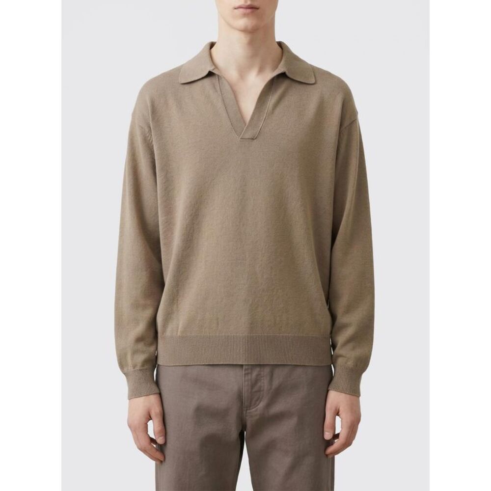 Auralee Polo Shirt Men Kaki